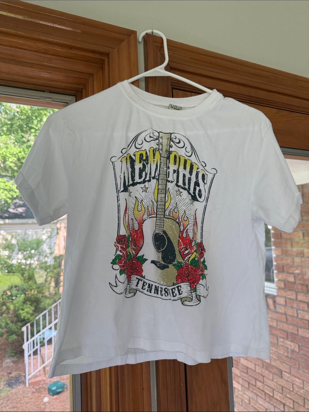 Memphis Tennessee White Graphic Tee for Kids